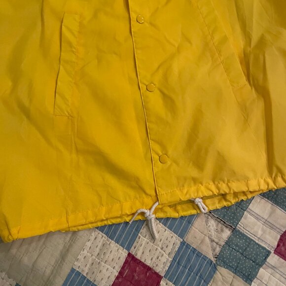 Vintage 70s Pla Jac By Dunbrooke Alaska Light Windbreaker Yellow Delta Junction - Picture 15 of 15